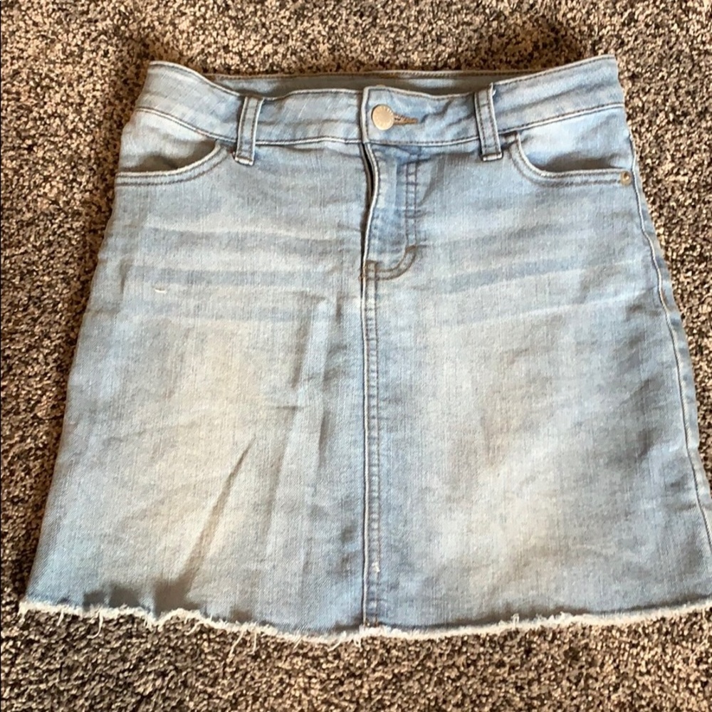 Girls art class jean skirt